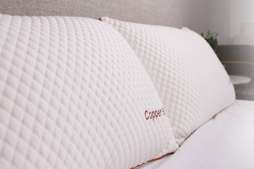 Copper - Bliss Pillow - White