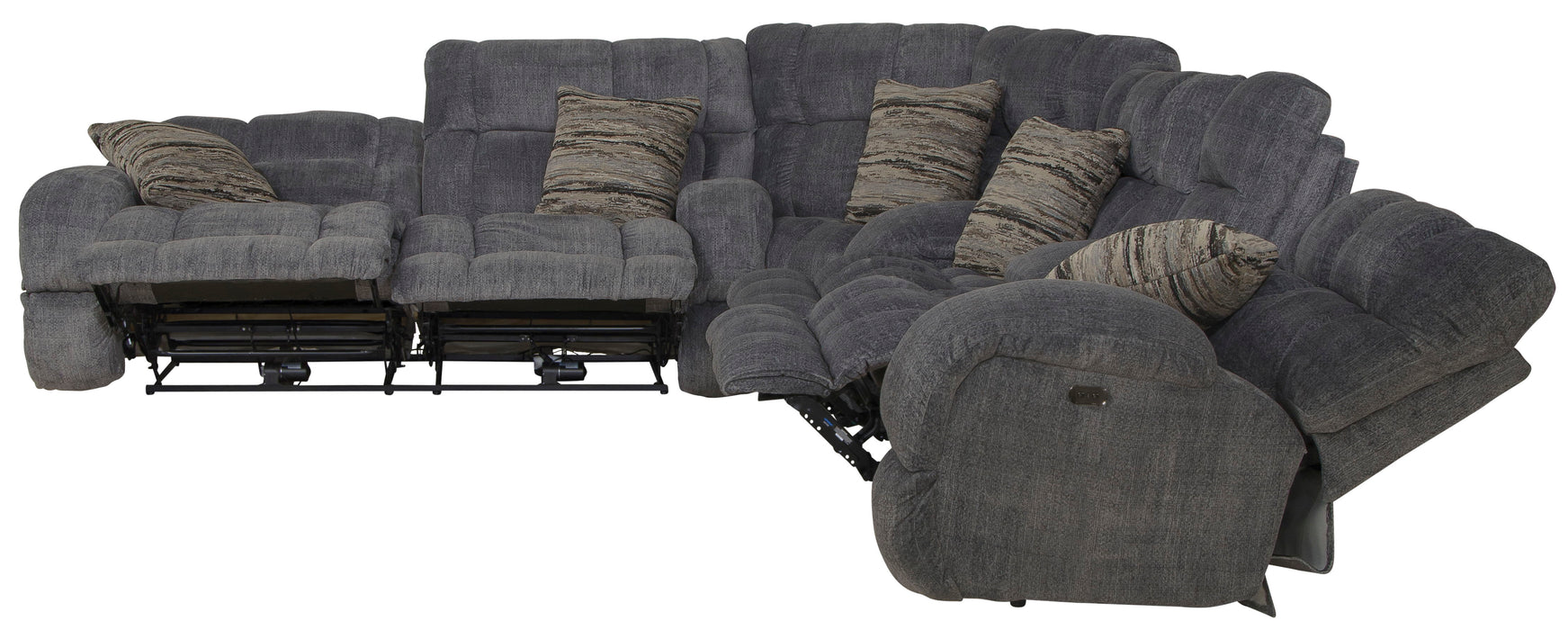 Ashland - Reclining Sectional With 4 Lay Flat Reclining Seats