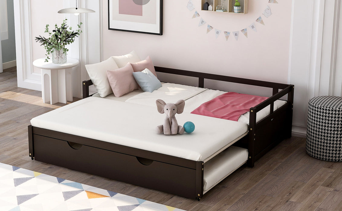 Extending Daybed With Trundle, Wooden Daybed With Trundle