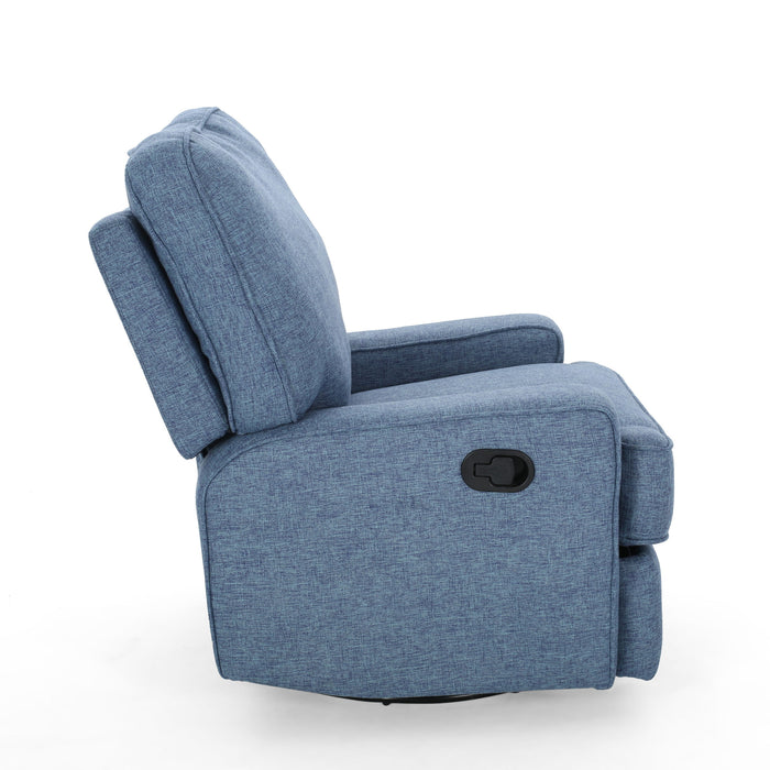 Wide - Manual Standard Recliner - Navy Blue