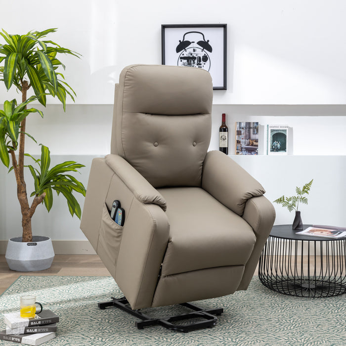 Massage Recliner Chair Electric Power Lift Chairs With Side Pocket, Adjustable Massage And Heating Function For Adults And Seniors