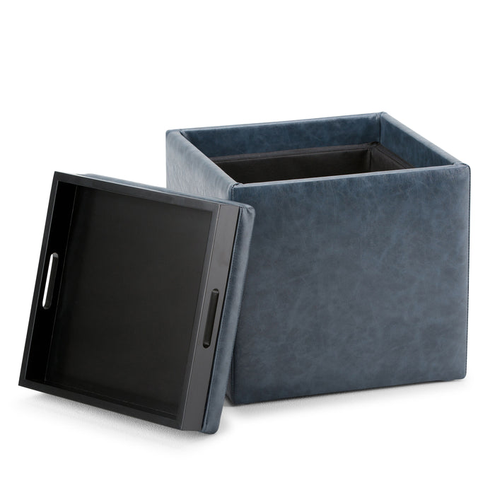 Rockwood - Cube Storage Ottoman with Tray