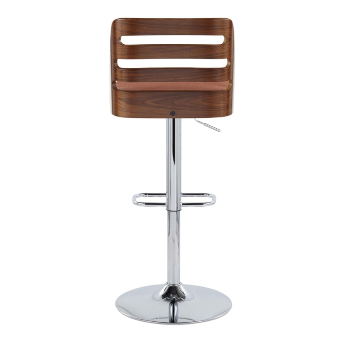 Trevi - Mid Century Modern Adjustable Barstool With Swivel