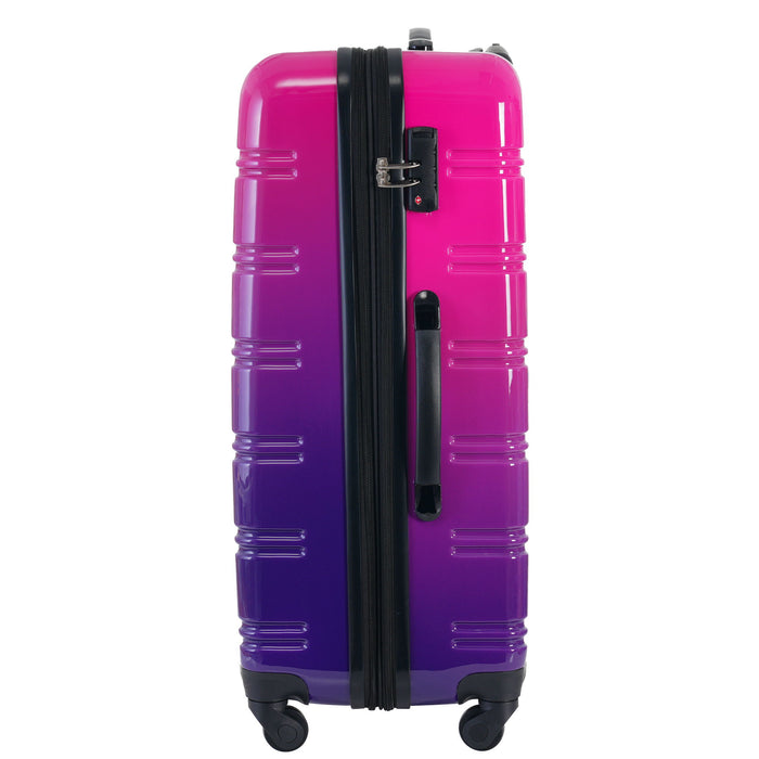 Hardshell Luggage Sets 3 Piece Gradient Color Expandable Suitcase With Spinner Wheels And Tsa Lock Lightweight 20" 24" 28" Available