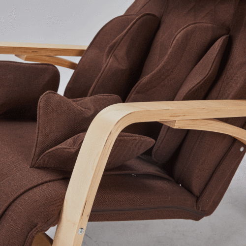 Full Massage Function Air Pressure Comfortable Relax Rocking Chair, Lounge Chair Relax Chair - Brown