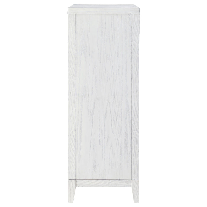 Marielle - 5 Drawer Bedroom Chest - Distressed White