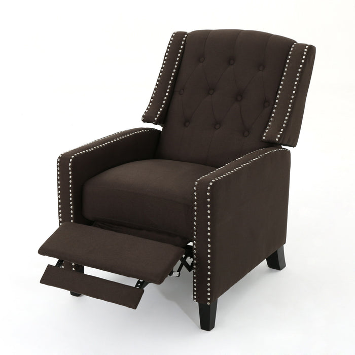 Classic Fabric Push Back Chair