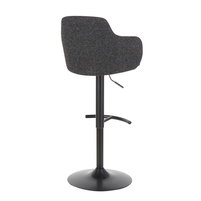 Boyne - Contemporary Adjustable Barstool With Swivel With Rounded T Footrest (Set of 2)