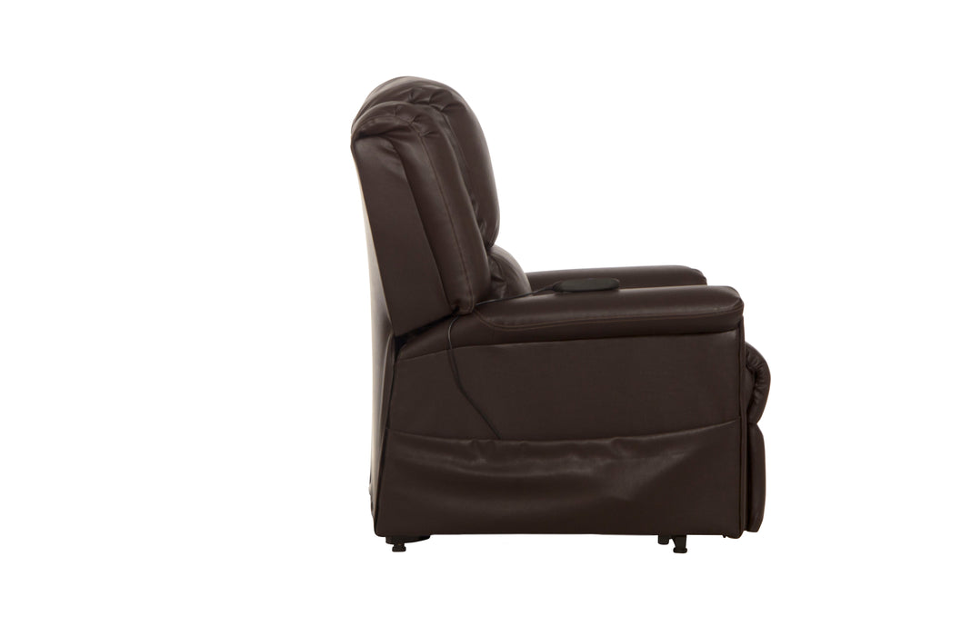 Elsie - Power Lift Power Lay Flat Recliner - Beige - Fabric