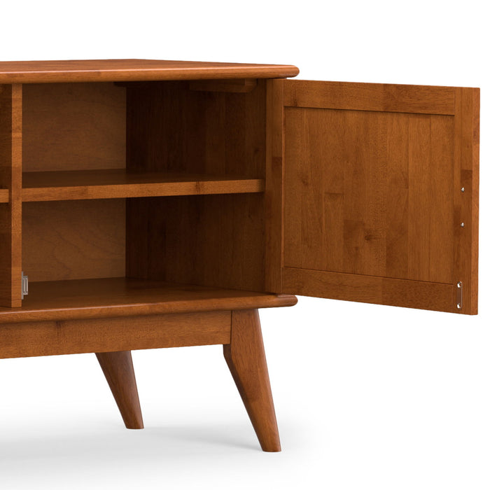 Draper - Mid Century 72" TV Stand - Teak Brown