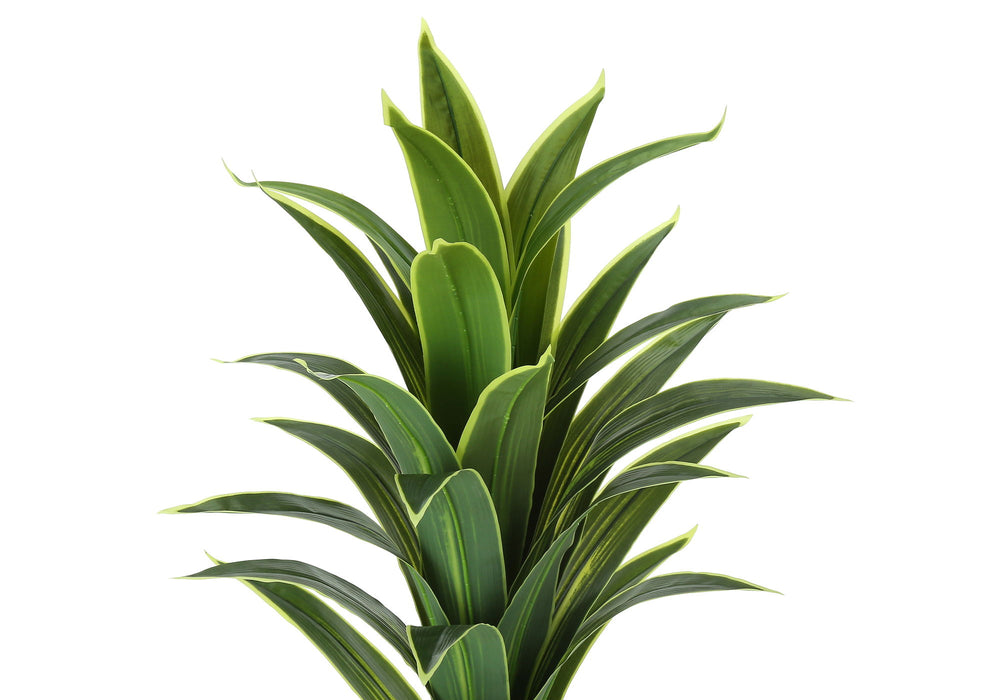 47" Tall, Artificial Plant, Dracaena Tree, Indoor, Faux, Fake, Floor, Greenery, Potted, Real Touch, Decorative - Green / Black