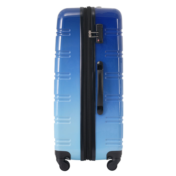 Hardshell Luggage Sets 3 Piece Gradient Color Expandable Suitcase With Spinner Wheels And Tsa Lock Lightweight 20" 24" 28" Available