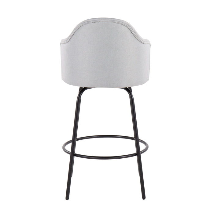 Ahoy - Contemporary Fixed Height Counter Stool (Set of 2)