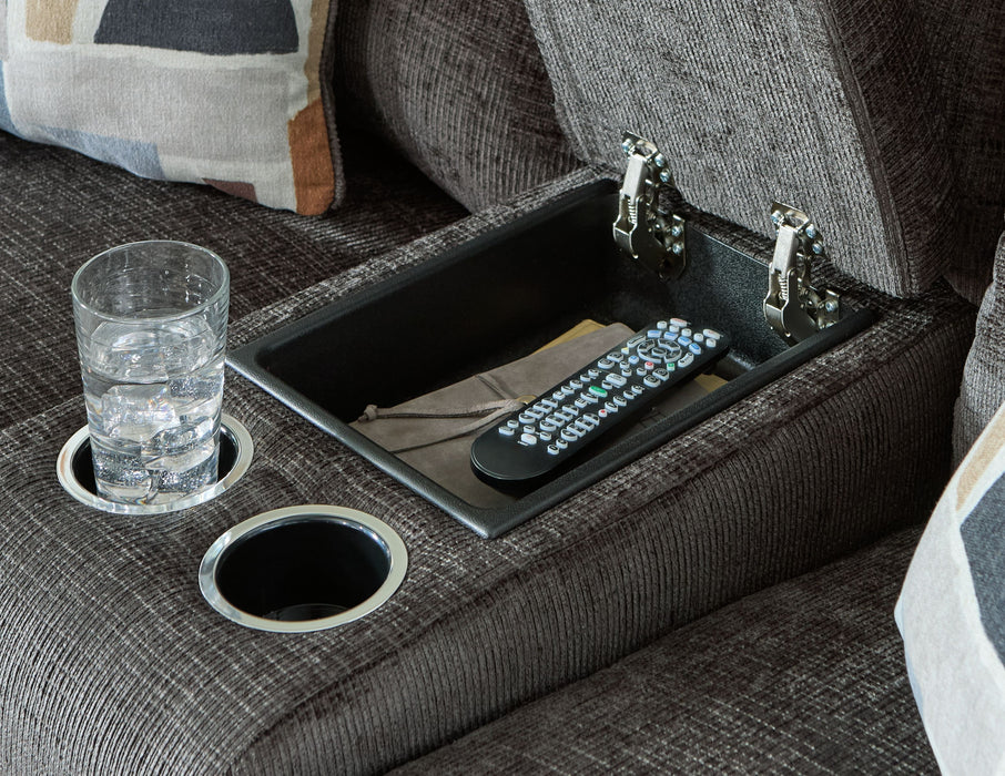 Kanlow - Dbl Reclining Loveseat With Console