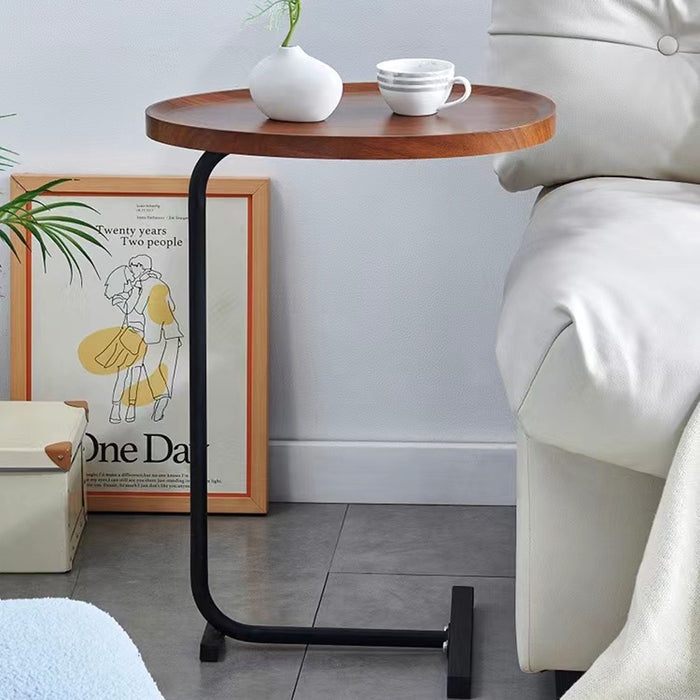 C-Shaped Side Table, Small Sofa Table For Cough, Bedroom