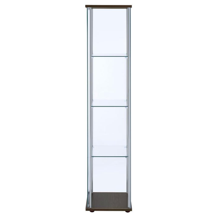 Bellatrix - 4-Shelf Clear Glass Curio Cabinet