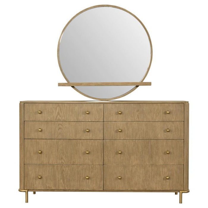 Arini - 8-Drawer Bedroom Dresser With Mirror