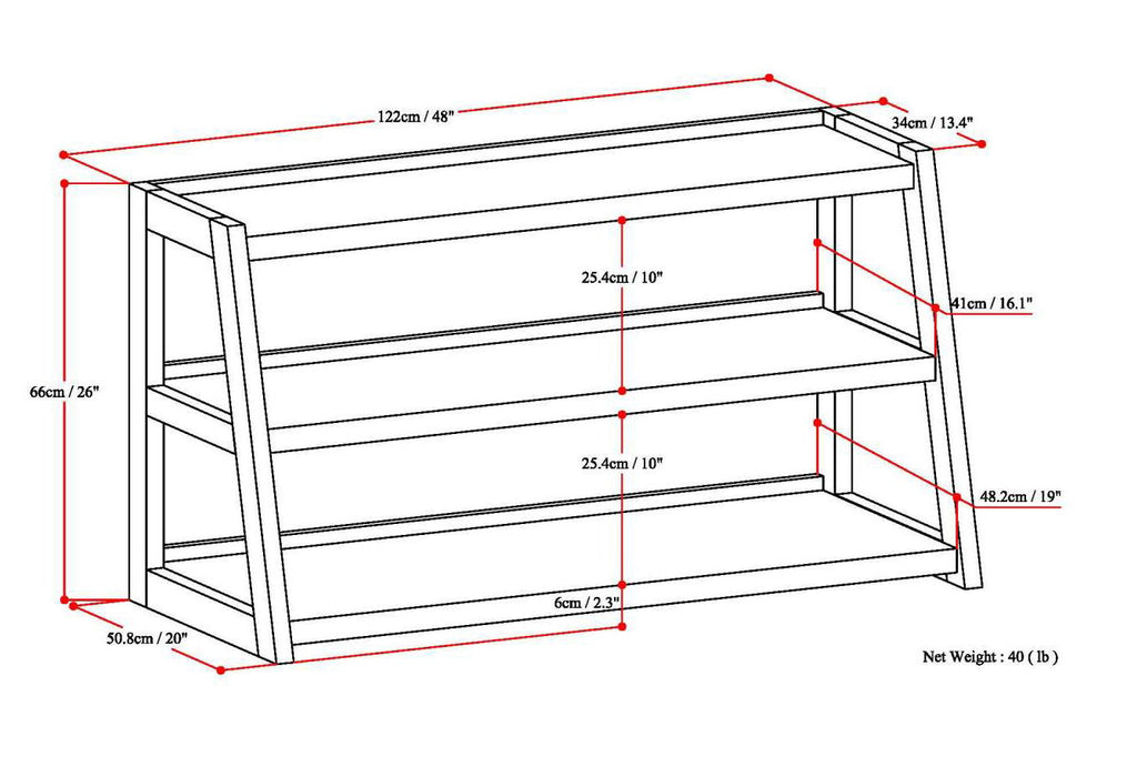 Sawhorse - TV Media Stand