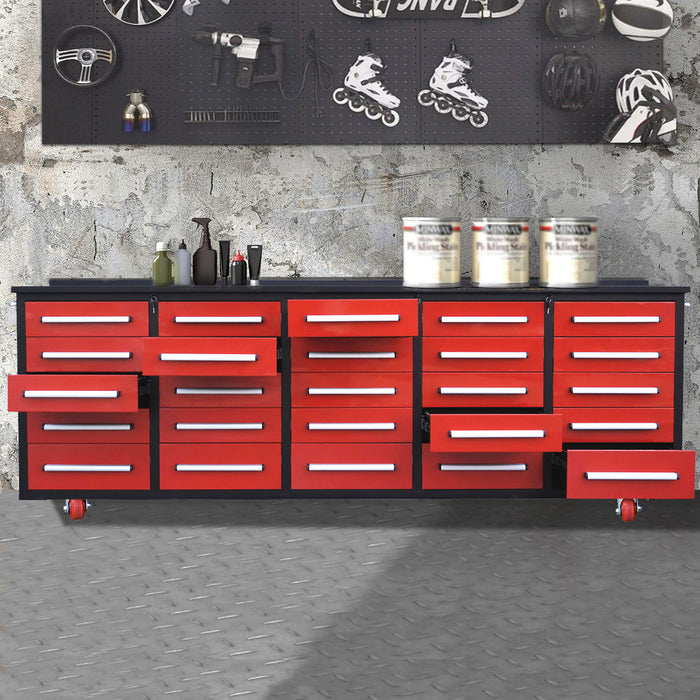 Workbench With Storage Drawers (25 Drawers)