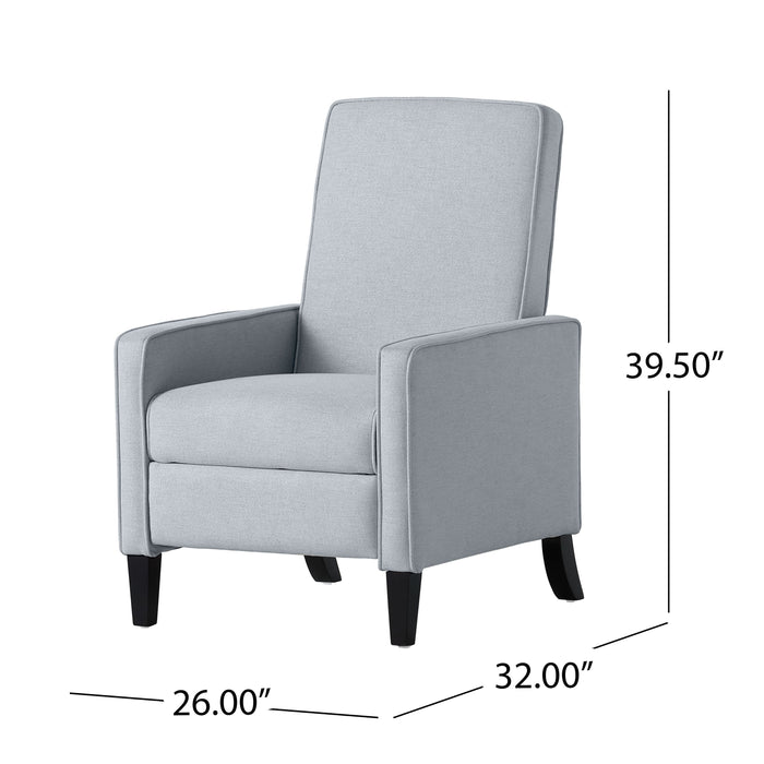 Minimalist Design Fabric Push Back Chair