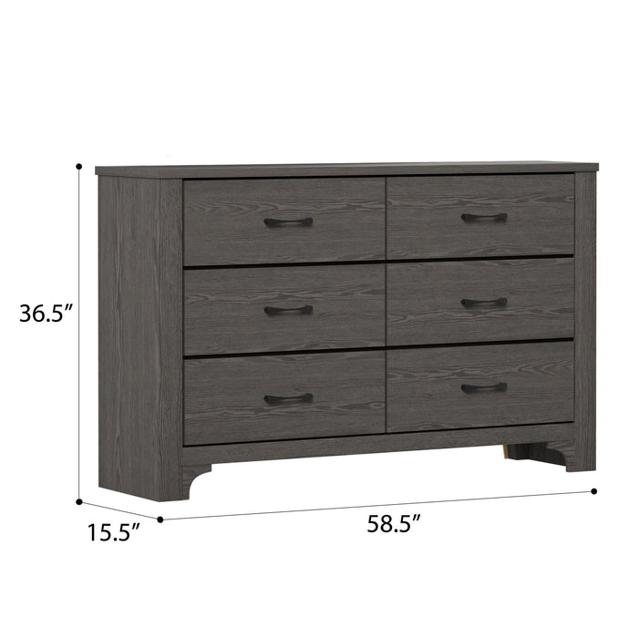 Junipe - 6 Drawer Dresser - Brown