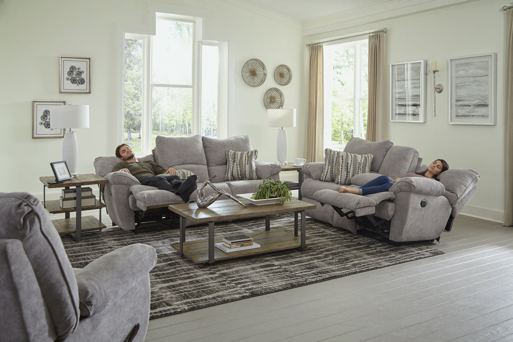 Sadler - Lay Flat Reclining Console Loveseat