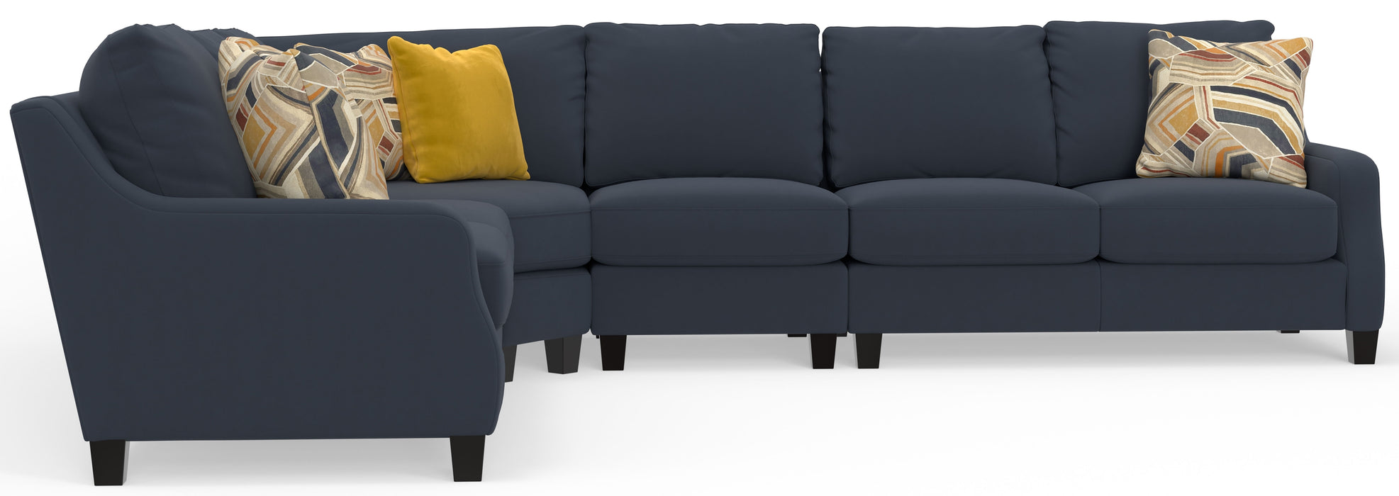 Foley - Sectional With Comfort Coil Seating And 4 Included Accent Pillows