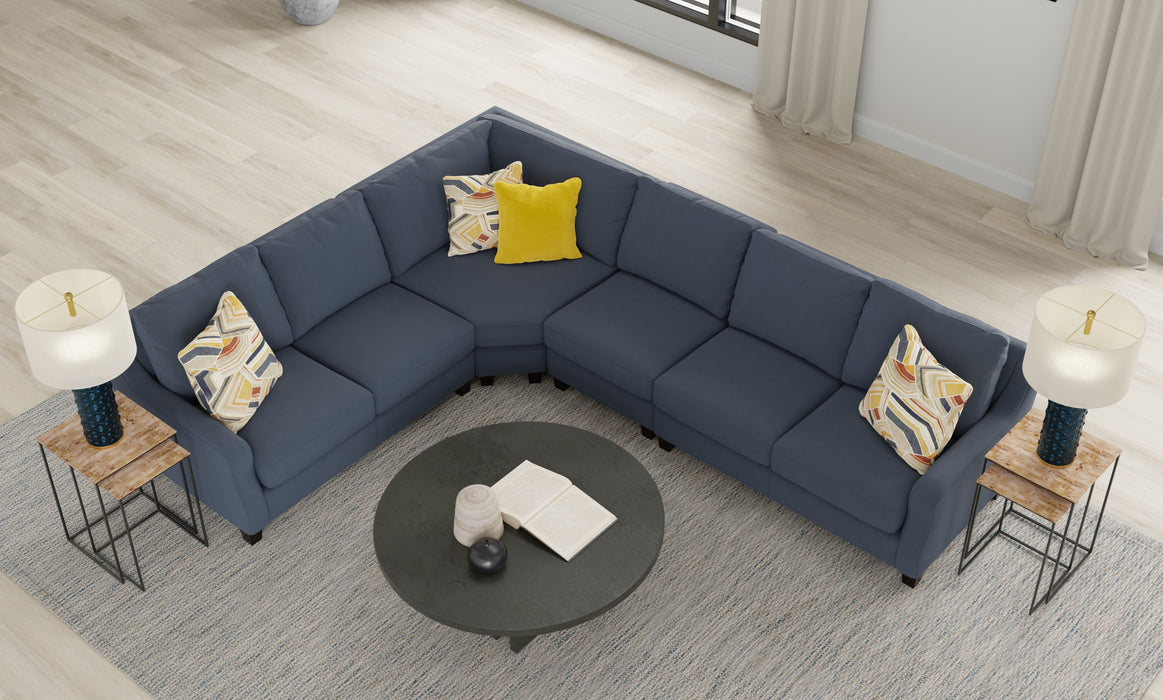 Foley - Sectional With Comfort Coil Seating And 4 Included Accent Pillows