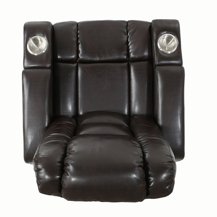 Wide Power Standard Recliner Chair With Arm Storage With USB