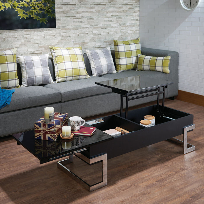 Calmam - High Gloss Coffee Table With Lift Top