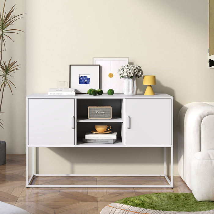 Modern Sideboard Buffet With Plenty Of Storage Space, Anti-Tilt Mechanism, Elegant Handles, Silent Magnetic Closure And Eco-Friendly Finish For Kitchen, Dining Room And Living Room