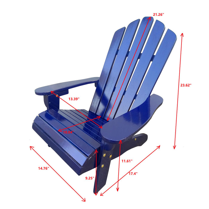 Outdoor Or Indoor Children Adirondack Chair