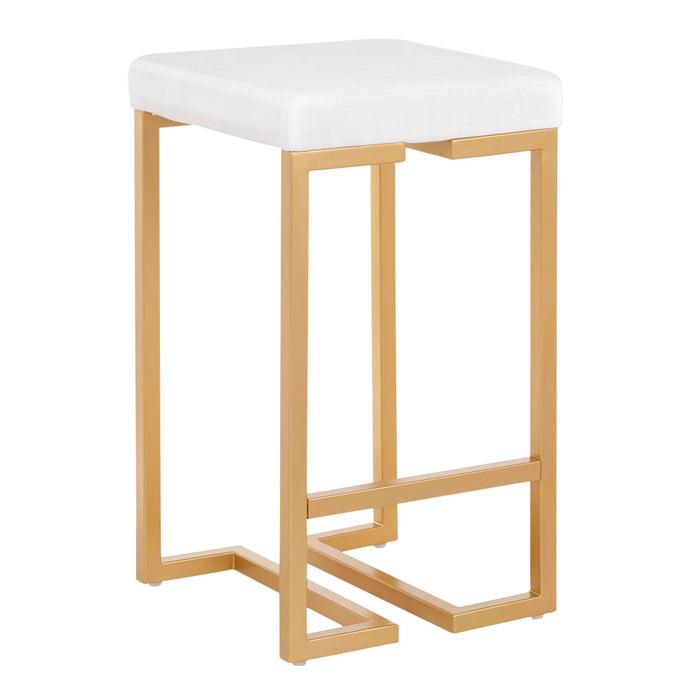 Midas - Contemporary / Glam Counter Stool (Set of 2)