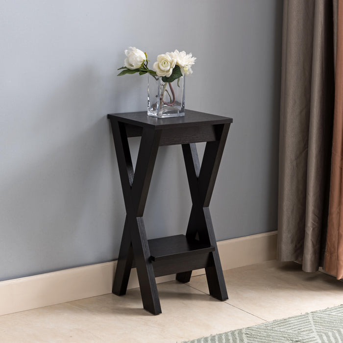 X-Legs Accent Table - Red Cocoa