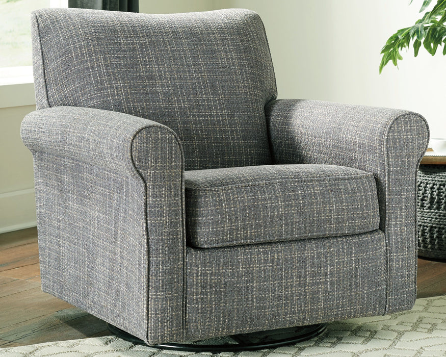 Renley - Ash - Swivel Glider Accent Chair