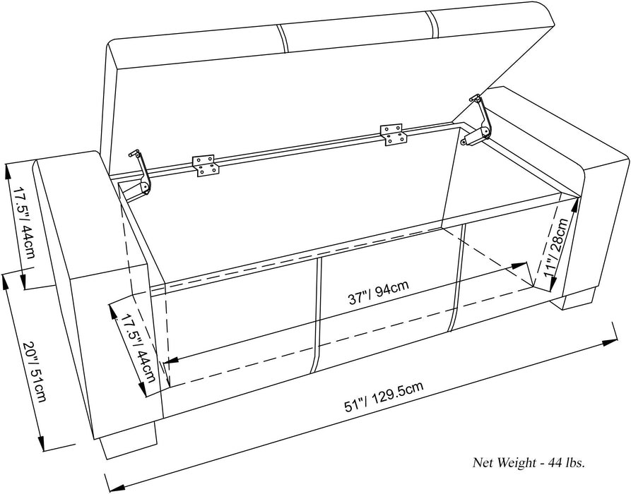 Laredo - Large Storage Ottoman