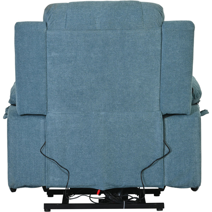 Massage Recliner Power Lift Chair For Elderly With Adjustable Massage And Heating Function, Recliner Chair With Infinite Position And Side Pocket For Living Room