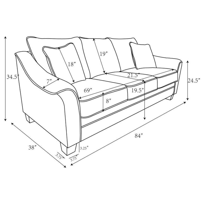 Tomkins - Boucle Upholstered Sofa Set