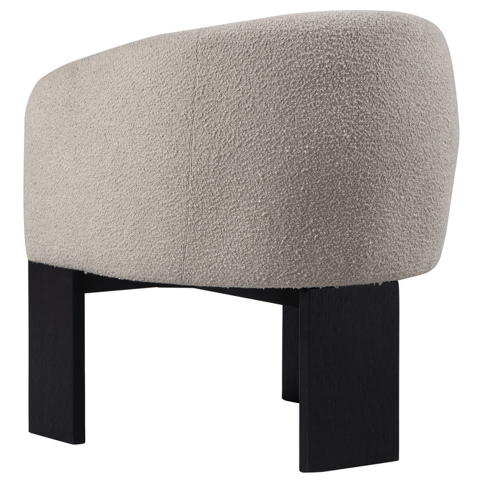 Valdez - Boucle Upholstered Barrel Back Accent Chair