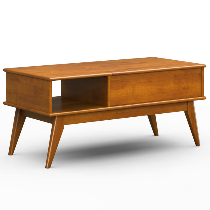 Draper - Lift Top Coffee Table - Teak Brown