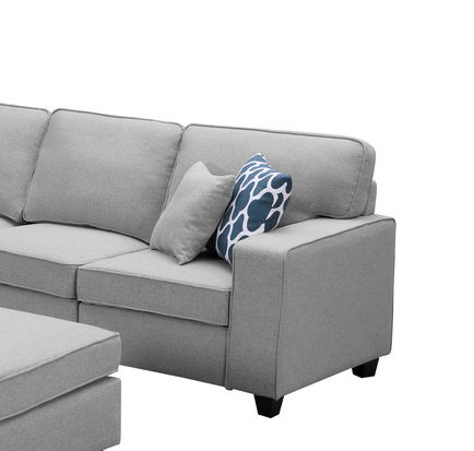 Willowleaf - Modular L-Shape Sectional Sofa Chaise And Ottoman