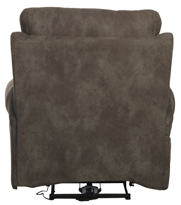 Tranquility - Power Headrest Power Lay Flat Reclining With CR3 Heat / Massage / Lumbar - Pewter