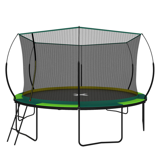 Recreational Trampolines With Enclosure For Kids And Adults With Patented Fiberglass Curved Poles