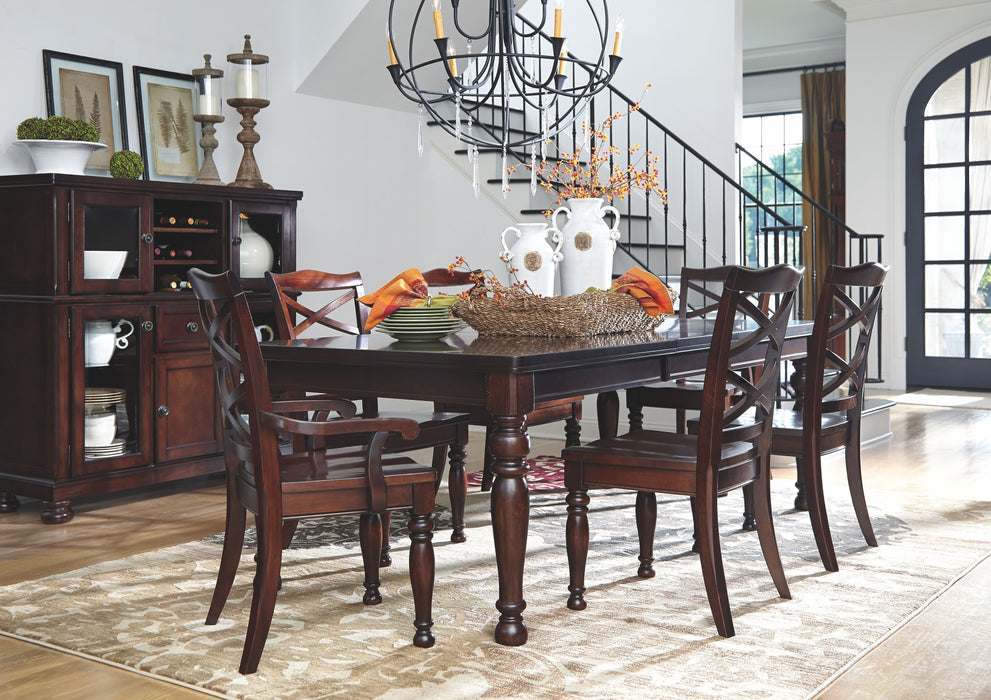 Porter - Rustic Brown - Rect Dining Room Ext Table