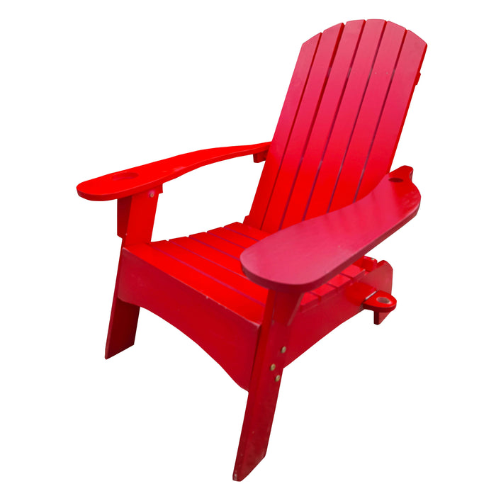 Outdoor Or Indoor Adirondack Chair With An Hole To Hold Umbrella On The Arm