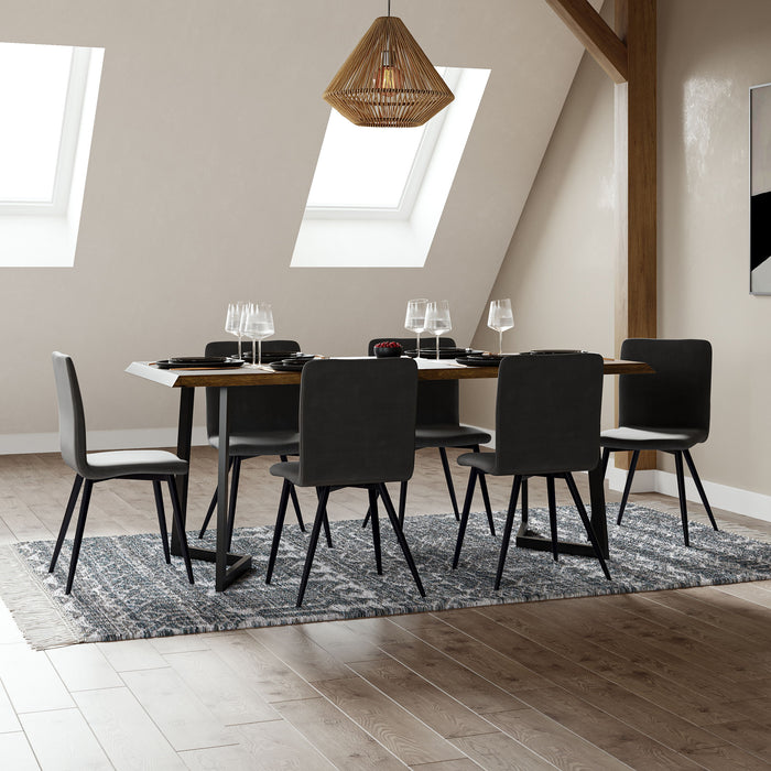 Watkins - Dining Table with Inverted Metal Base