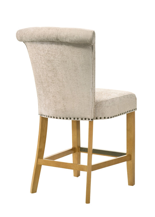 Auggie - 20.5" Fabric Counter Height Chair With Nailhead Trim