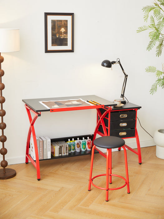 Drafting Table With Stool