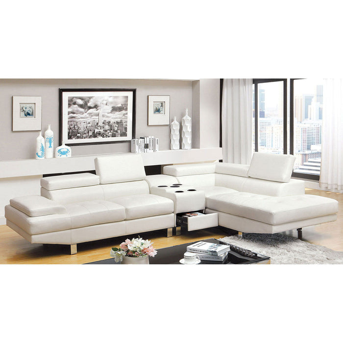 Kemina - Sectional - White