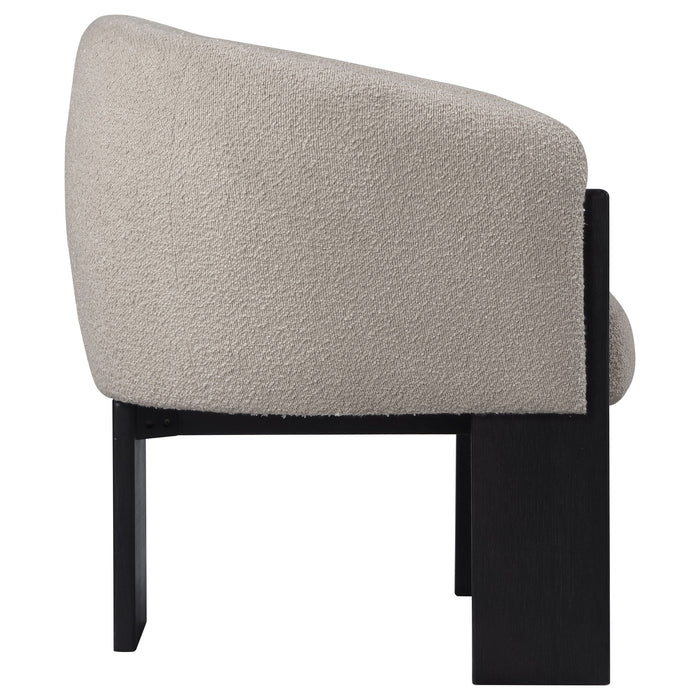 Valdez - Boucle Upholstered Barrel Back Accent Chair